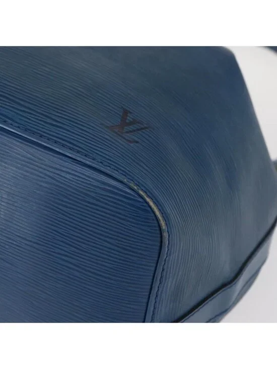 Authentic LOUIS VUITTON Epi Petit Noe Shoulder Bag Blue M44105 LV - Picture 7 of 16